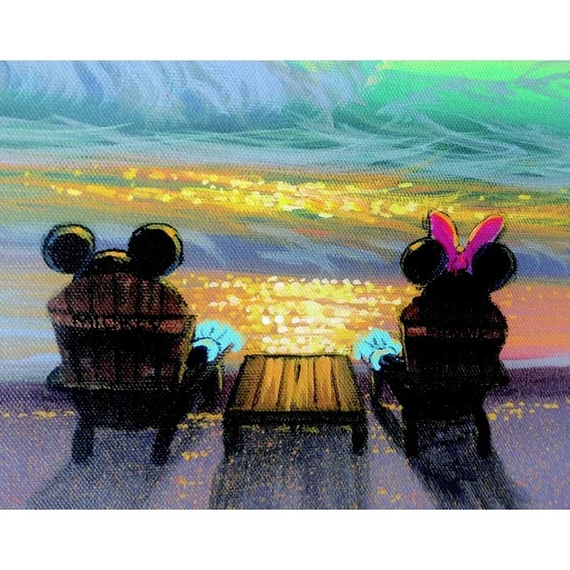 ディズニーファインアート シェアリング　ア　サンセット 世界限定295枚 748,000円