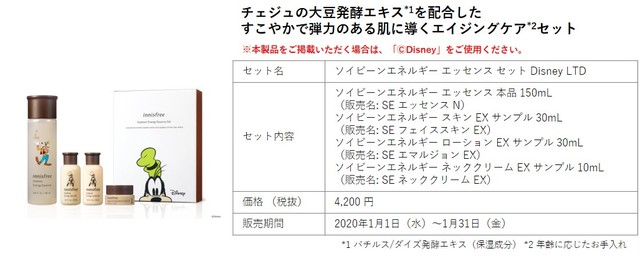 ソイビーンエネルギー エッセンス セット Disney LTD