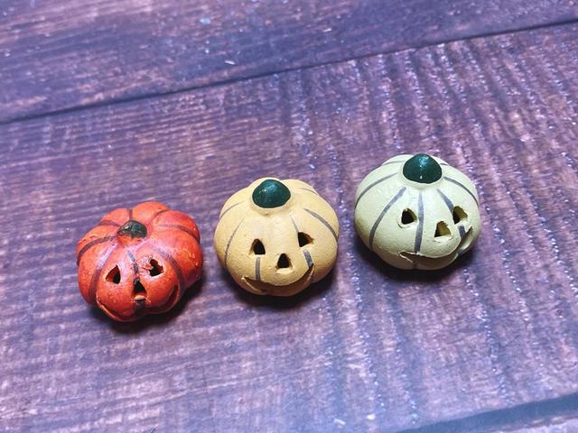 【ナチュラルキッチン】オブジェ積みカボチャオレンジ・カボチャオブジェSオレンジ・カボチャオブジェSグリーン／各税込110円