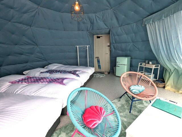 【シュガービーチ大洗】ドームテント 内観