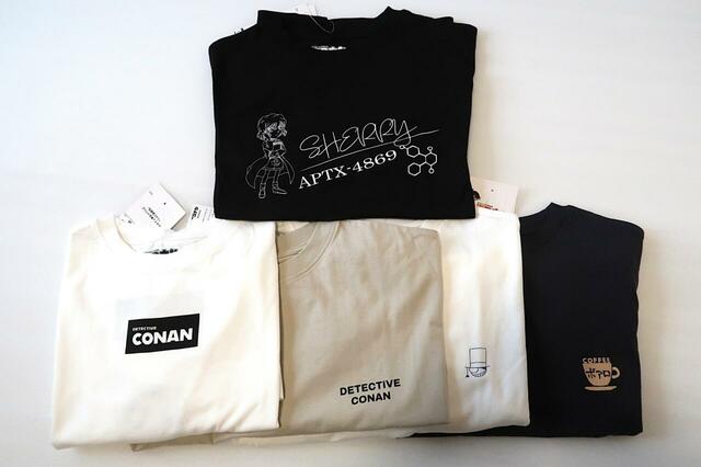【ワークマン『名探偵コナン』プリント半袖Tシャツ】大人用は全5種類で、胸元にワンポイントが入ったスタイリッシュなデザイン！