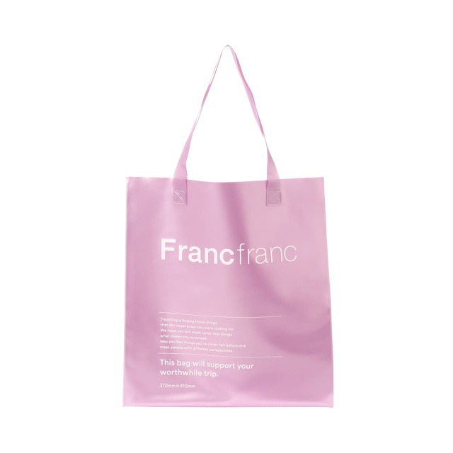 「クリア トートバッグ」パール パープル