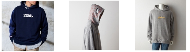 メンズフェイスデザインパーカ「マーベル」｜4,990円（税込）