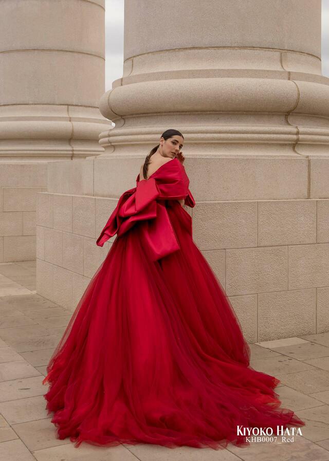 「KIYOKO HATA」新作ウェディングドレス KHB0007_Red
