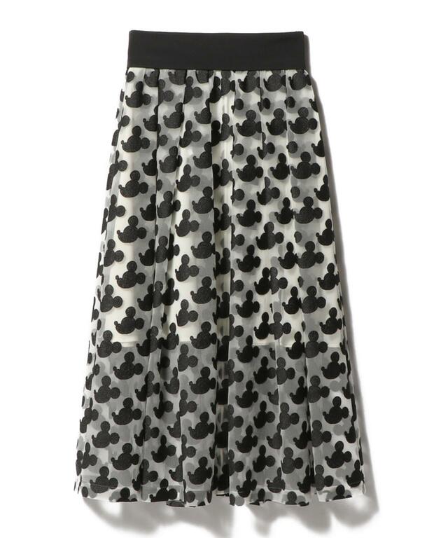 スカート（COLUMN）110,000円｜ESTNATION｜ディズニー「さりげなミッキー」