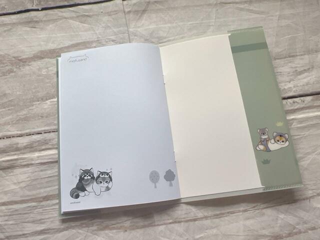 カバーの見開きにもイラスト入り