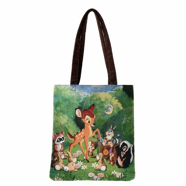 バンビ、とんすけ、フラワー トートバッグ Bambi 80years 3,960円
