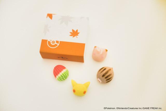 「ポケモン上生菓子 秋（4個入り）」＜価格：2,916円（税込）＞【ポケモン×七條甘春堂】