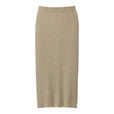 GU／ワイドリブニットナロースカート（BEIGE）