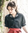 【美女と野獣】刺繍ブラウス クロ ￥6,490(税込)