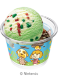 「​​​どうぶつの森 ダブルカップ（A）」＜価格：スモールダブル 510円／レギュラーダブル 760円（税込）＞【どうぶつの森とサーティワンが初コラボ！7月の新作「どうぶつの森 夏の島 ごちそうアイス」は、サカナが泳ぐ爽やかな夏の島フレーバー！】