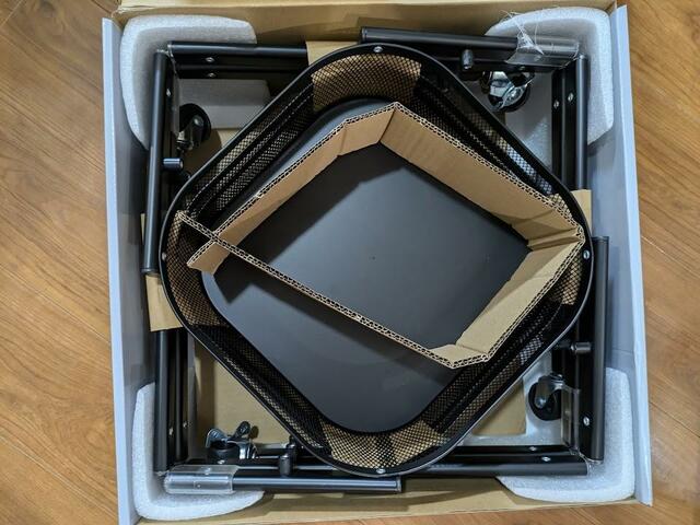 【アイリスオーヤマ マルチワゴン角型 3段】収納時はこんなにコンパクトに！