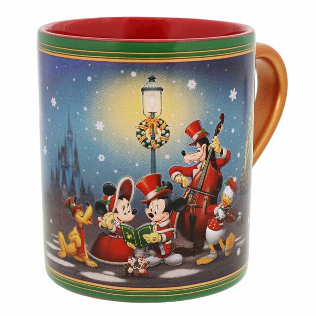 マグカップ 1,800円｜「ディズニー・クリスマス」スペシャルグッズ｜東京ディズニーリゾート40周年“ドリームゴーラウンド”｜発売日：2023年11月7日（火）｜販売店舗：東京ディズニーランド「ディズニー＆カンパニー」、東京ディズニーシー「エンポーリオ」
