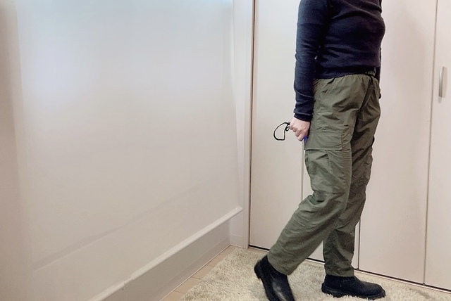 【ワークマン REPAIR-TECH(リペアテック)超軽量×遮熱ミリタリーカーゴパンツ】ブーツと合わせて