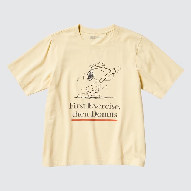 ユニクロ ピーナッツ スポーツクラブ UT（半袖・レギュラーフィット） ¥1,500
