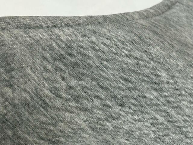 【coca ソフトスウェット サイドラインキャミワンピース】グレーの色味は明るめ。ワンサイズで着丈113cm、裾幅63cm、身幅46.5cmです