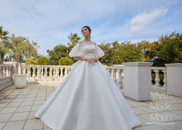【クラウディア】Myth Mock Moon(ミスモックムーン)新作ウェディングドレス|MMM0209_OffWhite