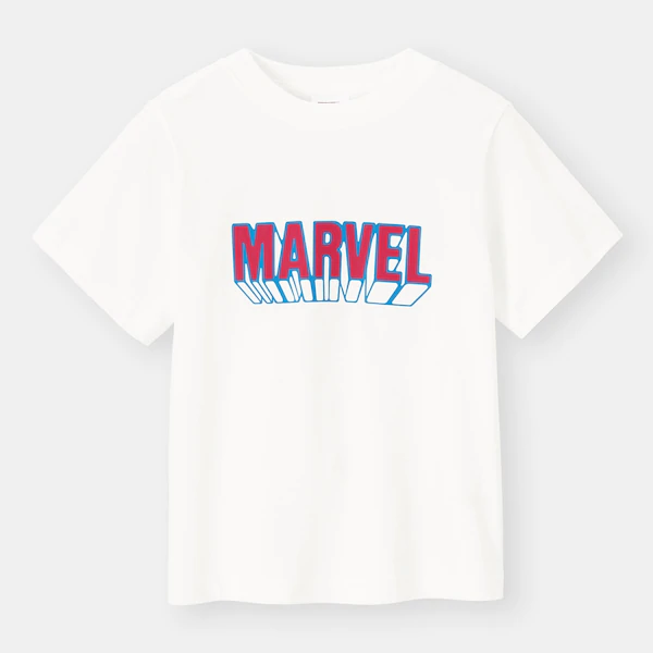 KIDS(男女兼用)グラフィックT(半袖)MARVEL 990円+税