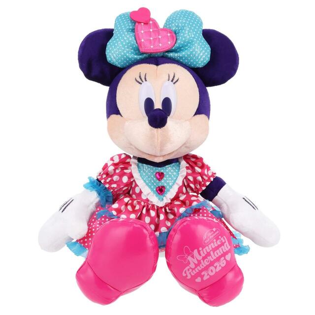 ぬいぐるみ 5,800円｜東京ディズニーランド「ディズニー・パルパルーザ“ミニーのファンダーランド”」スペシャルグッズ｜販売店舗：東京ディズニーランド「ディズニー＆カンパニー」｜発売日：2025年1月13日（火）