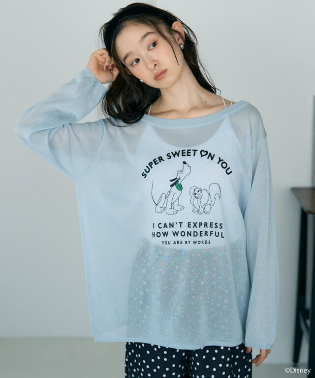 シアーニット 4,999円|earth music&ecology ディズニーコレクション「プルート」