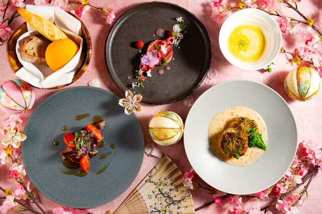 「春のコース料理「醍醐」「八瀬」」＜期間：2026年2026年3月1日〜5月31日＞【ビュッフェ、アフタヌーンティー、コース料理で“春の食体験”！ダブルツリーbyヒルトン京都駅で「春の味覚フェア」を開催！】