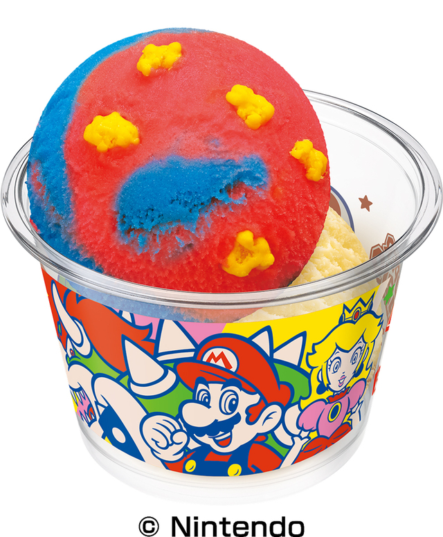 スーパーマリオ ダブルカップ 価格:スモールダブル 510円/ レギュラーダブル 760円【エンジョイ!SUPER ICE CREAM SUMMER】
