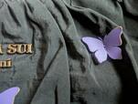 【ANNA SUI mini 2wayクロワッサンバッグ】立体の蝶が2つ付いています