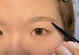 【セザンヌ 超細芯アイブロウ】眉尻をなぞってはっきりさせます