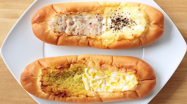 VLハムマヨ＆たまごパン／VLチキンカレー＆コーンマヨパン：各 税込108円