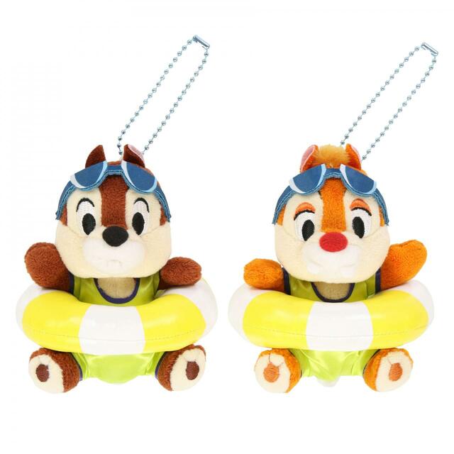 ぬいぐるみバッジセット 3,600円｜東京ディズニーリゾート「SuiSui Summer」グッズ｜発売日：2024年6月13日（木）｜販売店舗：東京ディズニーランド「グランドエンポーリアム」、東京ディズニーシー「ガッレリーア・ディズニー」