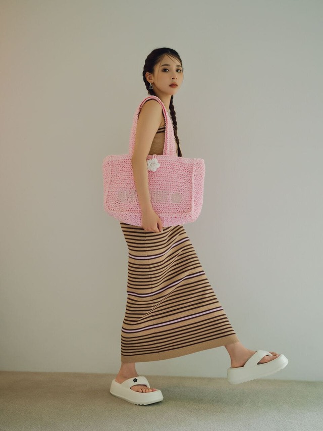 【LILY BROWN×MARY QUANT】オンラインストア限定カラーアイテム「カゴバッグ」PNK