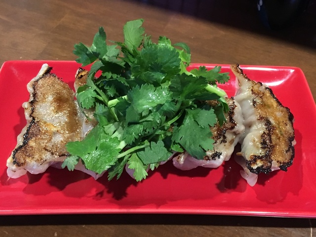 「ラムパクチー餃子」（５個480円）