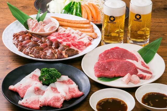 「デラックス贅沢コース」＜大人 6,300円＞【広島三越にて「広島三越ライオンビヤガーデン」が営業開始】