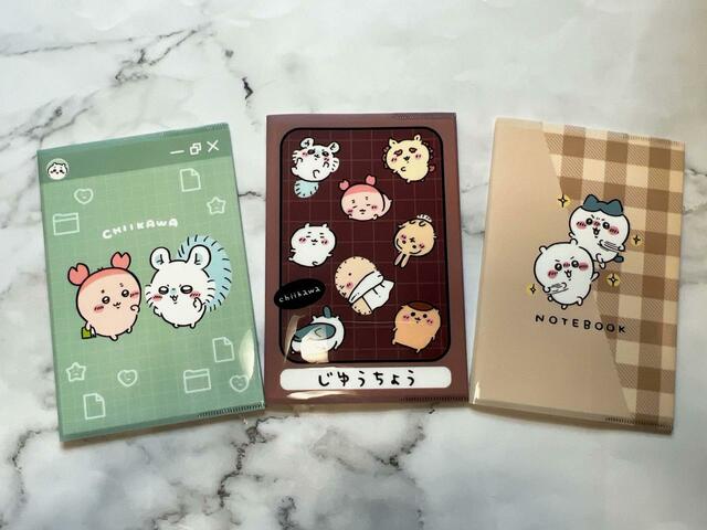 ちいかわ A5カバー付きノート／各税込110円