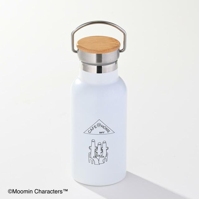 「CAFE@HOME ムーミン谷 オリジナルステンレスボトル（340ml）」＜価格：2,600円（税込）＞【ムーミンのオリジナル巾着付きセットも♪『CAFE@HOME ムーミン谷 水淹れアイスコーヒー』が4月23日より数量限定で登場！】