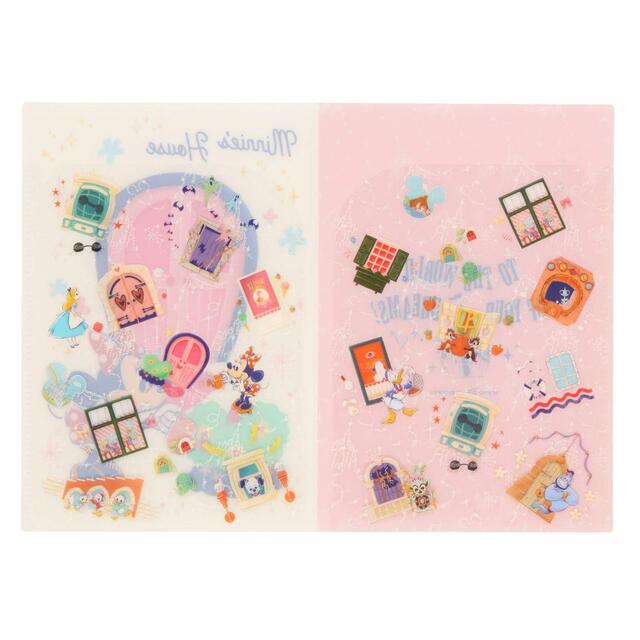 クリアホルダー＆チケットケース 750円｜東京ディズニーリゾート内の窓やドアがデザインされたグッズ｜販売店舗：東京ディズニーランド「ホームストア」、東京ディズニーシー「エンポーリオ」｜発売日：2023年10月12日（木）