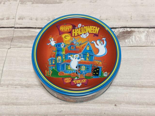 【カルディ】ヤコブセン　ハロウィンバタークッキーティン／税込448円