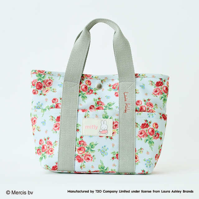 「ミッフィー ローラ アシュレイ トート」ブルー　￥5,940