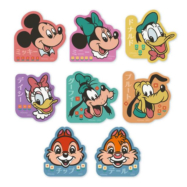 顔ステッカー（ランダム8種） 550円｜「ミッキー＆フレンズ」OH MY CAFE