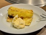 【牛角】焼きパインにバニラアイスをトッピング