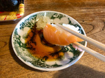 【はま寿司　定番8貫】まずは好物のサーモンからいただきます
