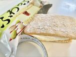 【ファミリーマート 森永製菓 ふわふわケーキサンド ピスタチオ】ふわふわの生地がケーキみたい