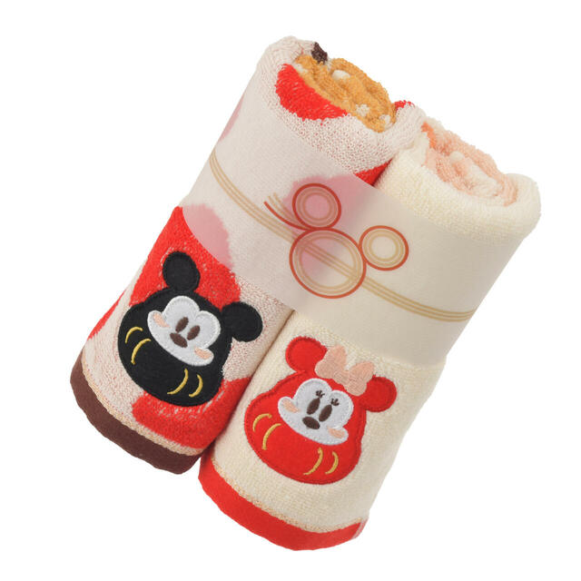 ミッキー&ミニー フェイスタオル セット NEW YEAR 2025 2,000円