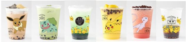 ※タピオカミルクティー・マンゴスムージー・メロンソーダはトッピング追加写真 ©Nintendo・Creatures・GAME FREAK・TV Tokyo・ShoPro・JR Kikaku © Pokémon