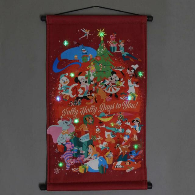 ディズニーキャラクター LEDタペストリー Disney Christmas 3,500円