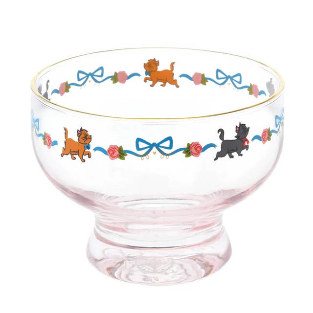 マリー、ベルリオーズ、トゥルーズ おしゃれキャット デザートグラス The Aristocats by Ann Shen 1,980円