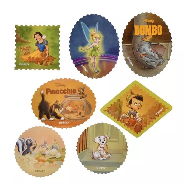 ディズニーキャラクター シール・ステッカー フレーク 切手風 クラシック Sticker Collection 700円