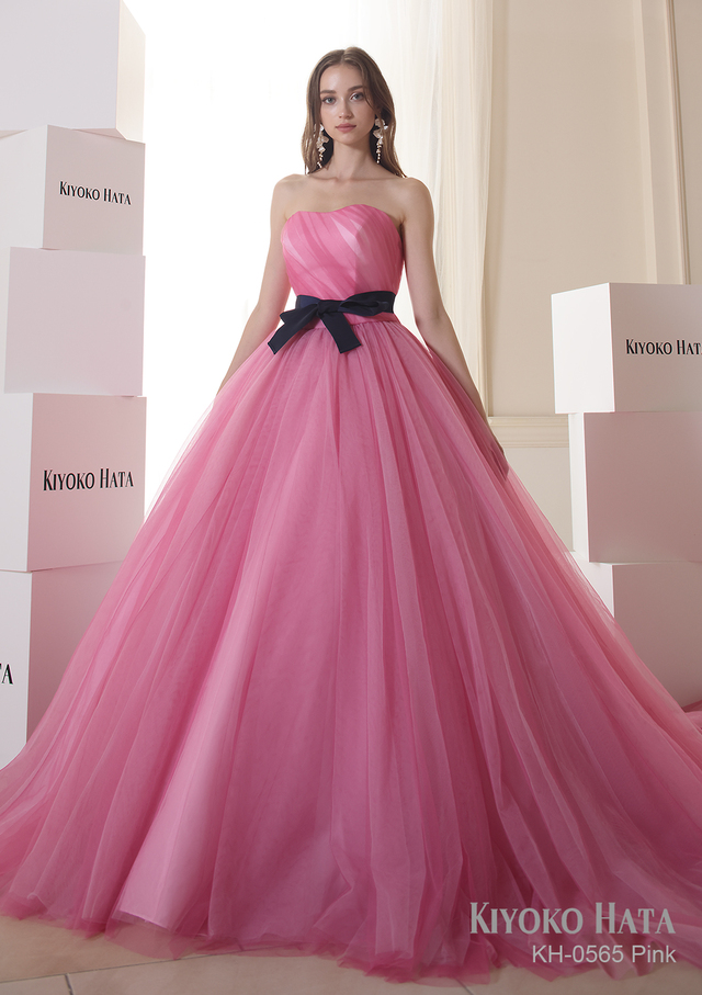 【KIYOKO HATA キヨコハタ】新作ウェディングドレス：KH-0565_Pink