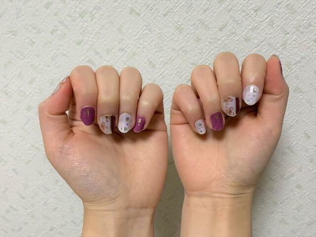 「ジェルネイルシール 2111-HaA／パープル」見るだけでテンションが上がっちゃう！