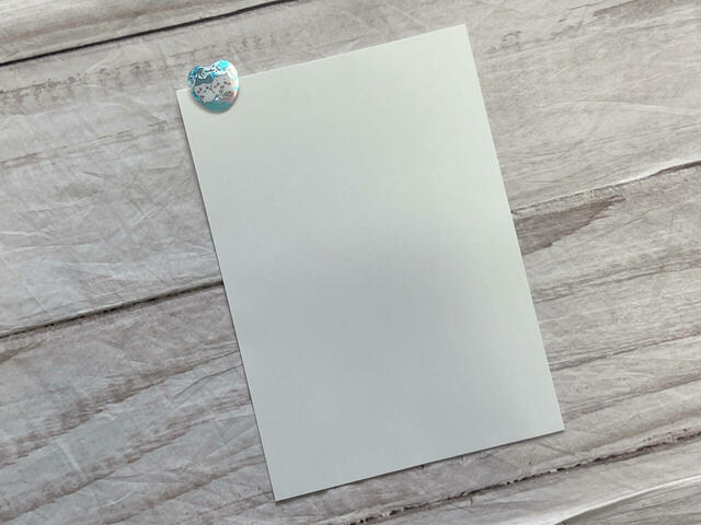 A4の用紙を留めてみました
